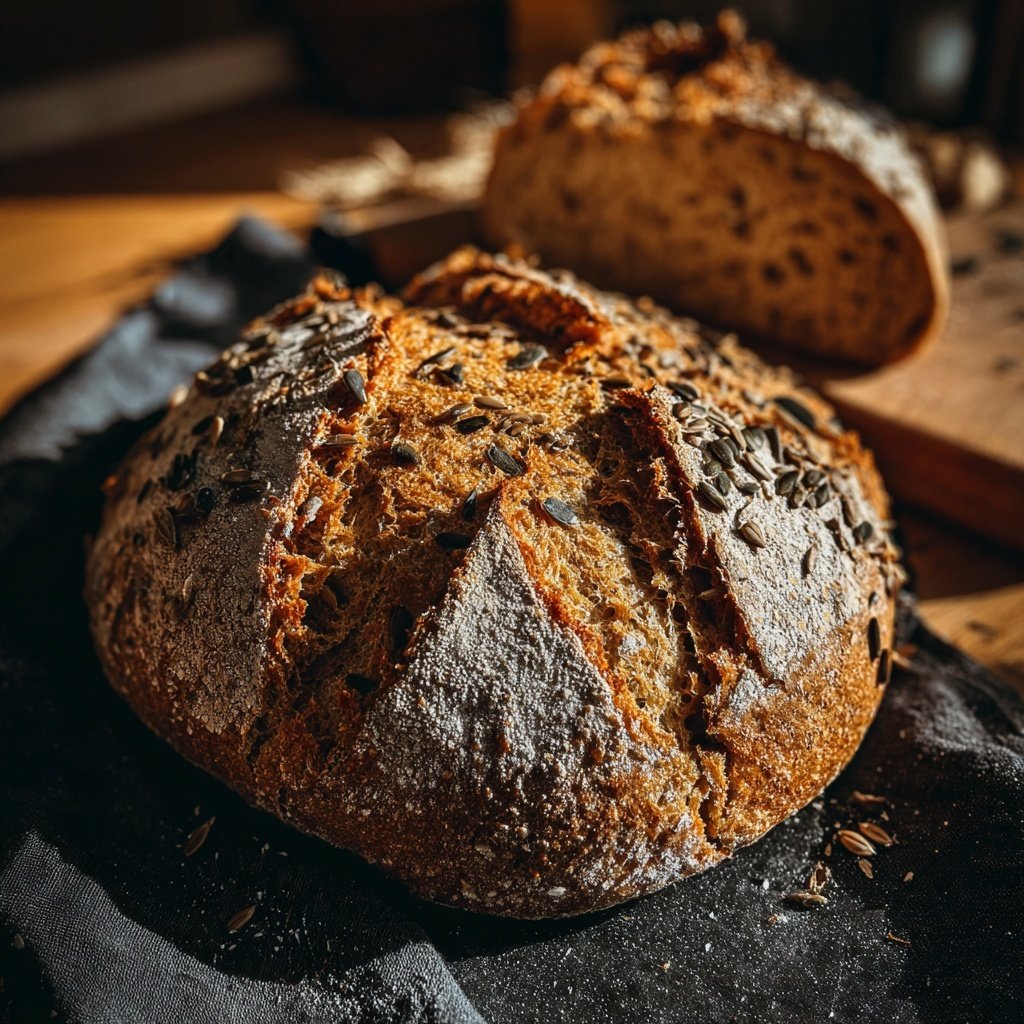 Einfaches alltägliches Brot Vollkorn