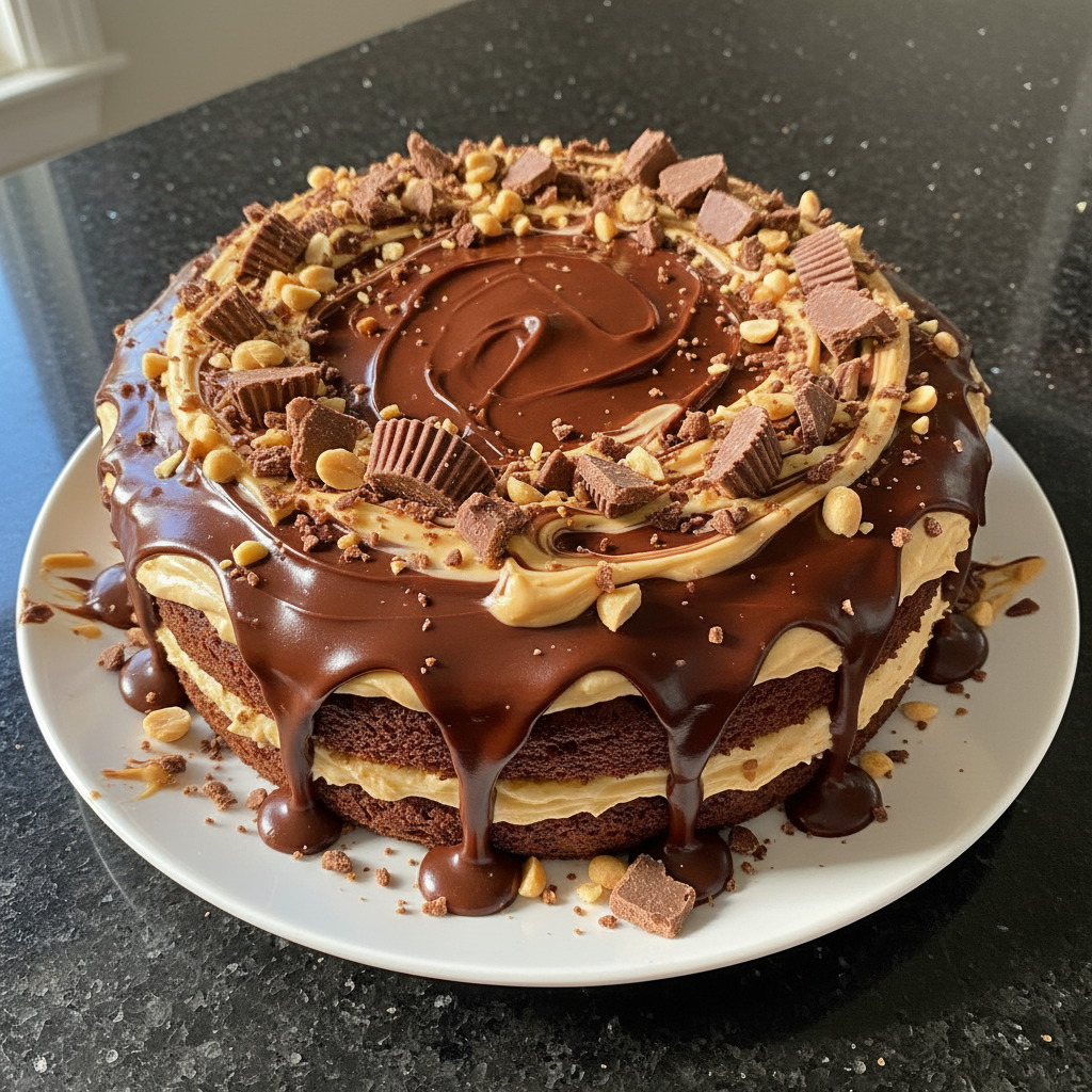 Dekadente Reese’s Erdnussbutter Torte