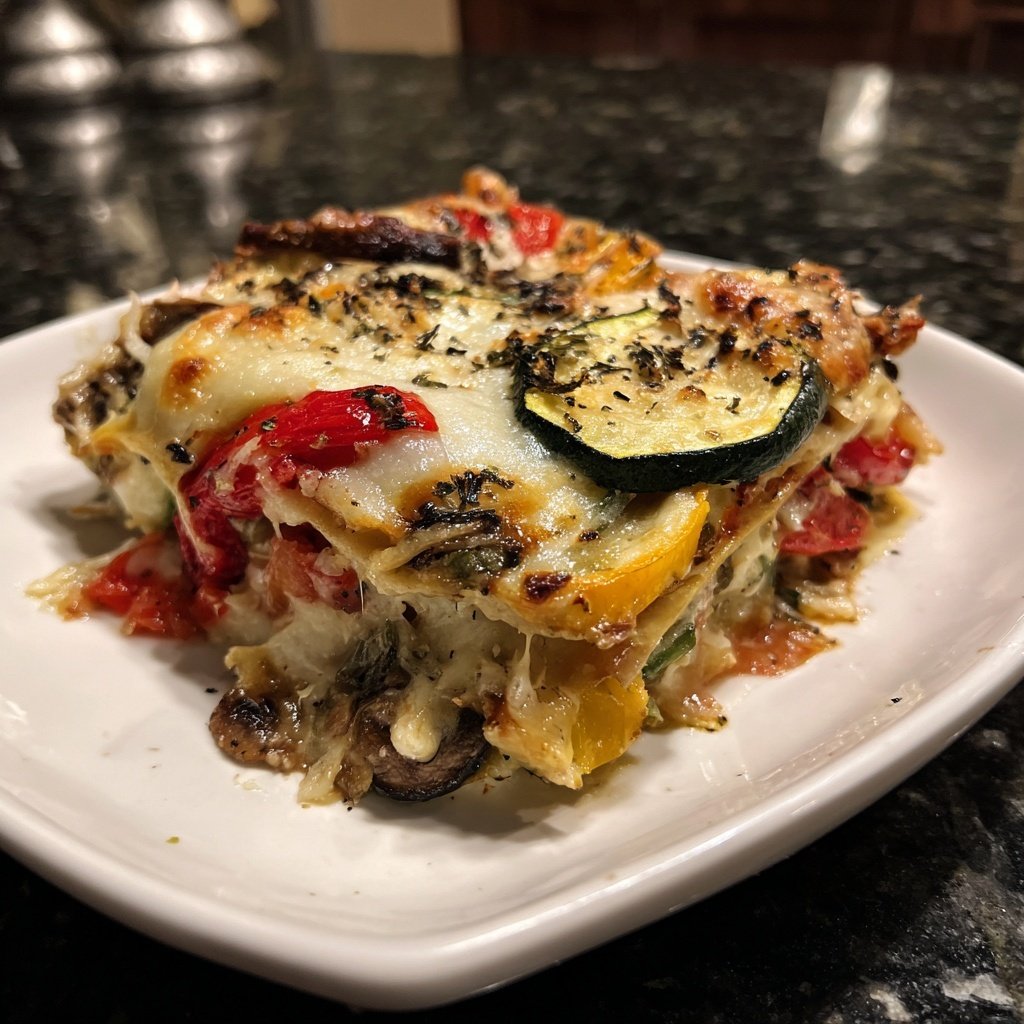 Beschleunigte Gemüse-Lasagne