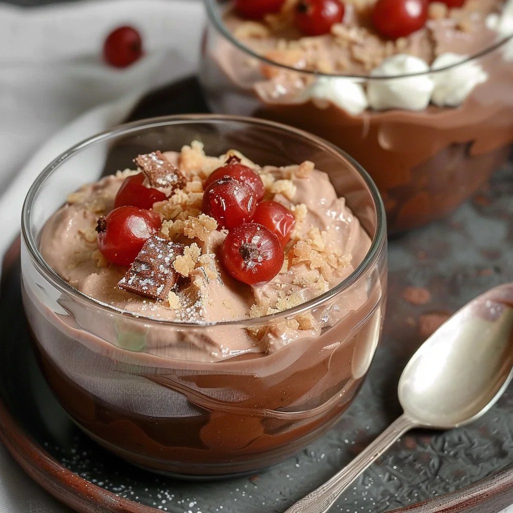 Giotto-Creme. Mit Zimtsahne.