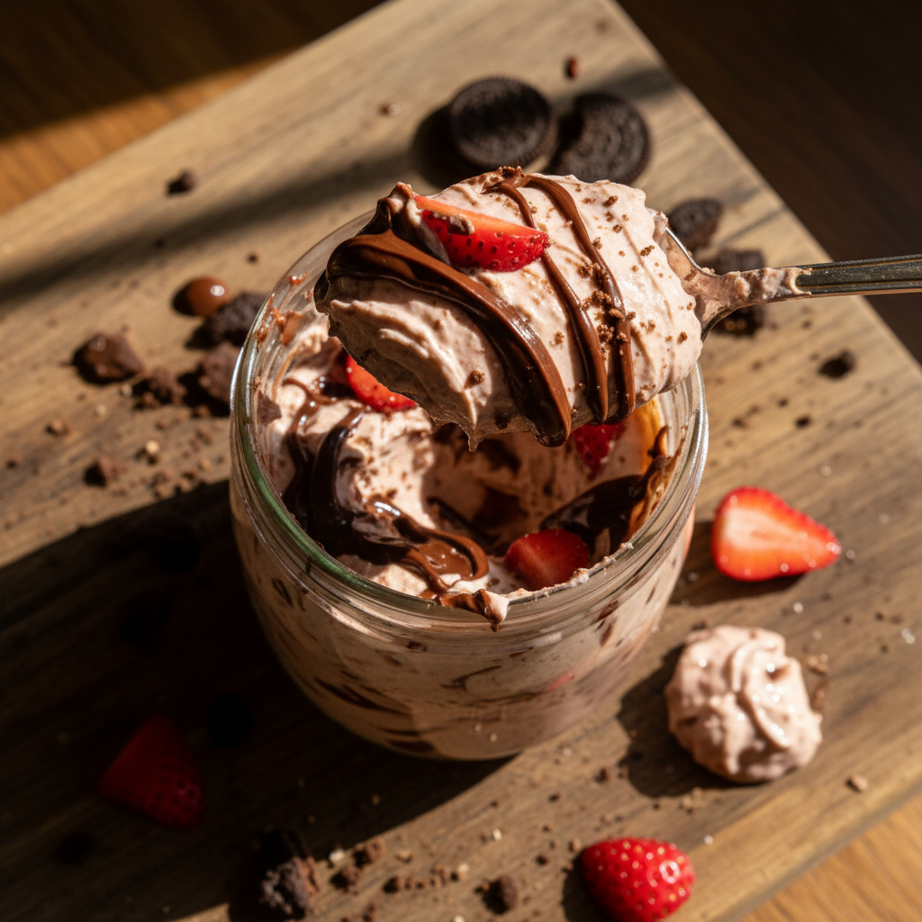 Schokoladen Erdbeer Frischkäse Aufstrich