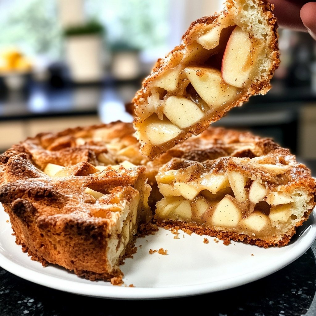 Saisonal-Festlicher Bratapfelkuchen mit Marzipan