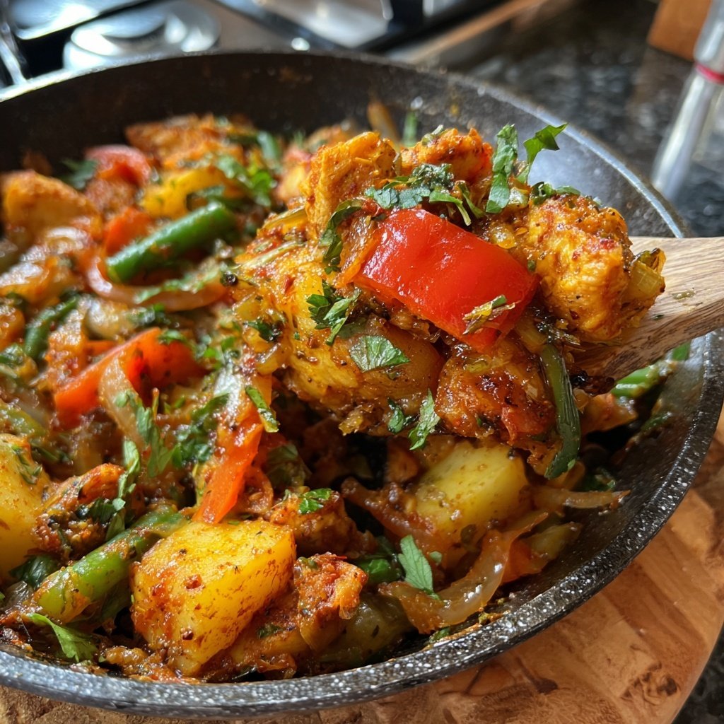 Eintopf Ingwer Hähnchen mit Gemüse