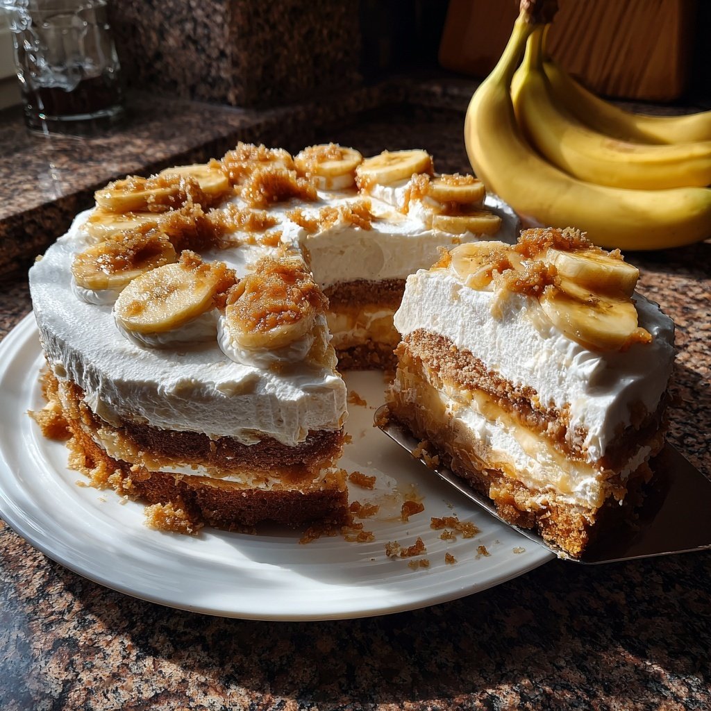 Banoffee Torte mit Bananenrahm