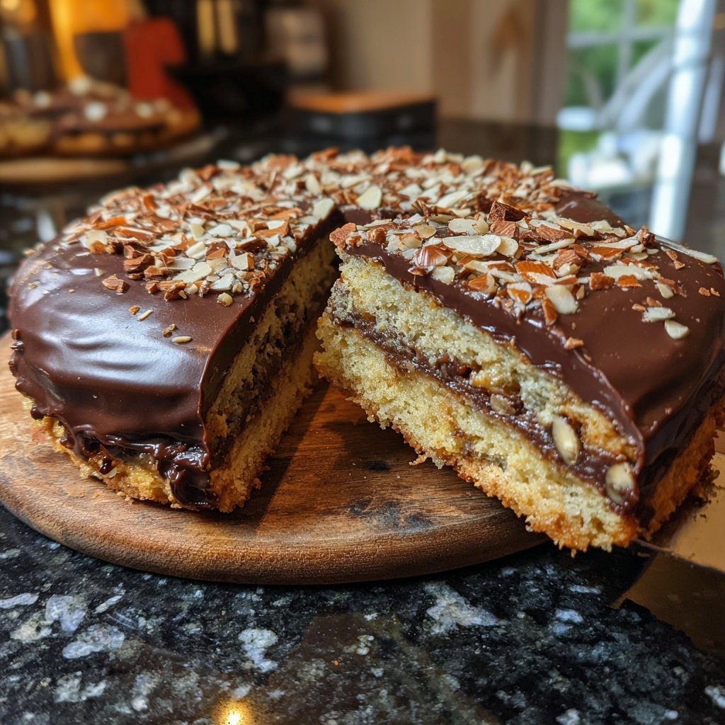 Steinbock Mandeln Praline Kuchen