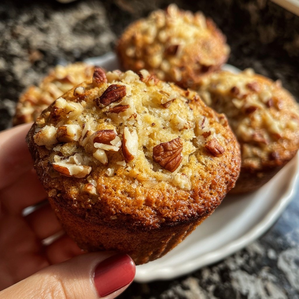 Nussige Bananen Hafer Muffins