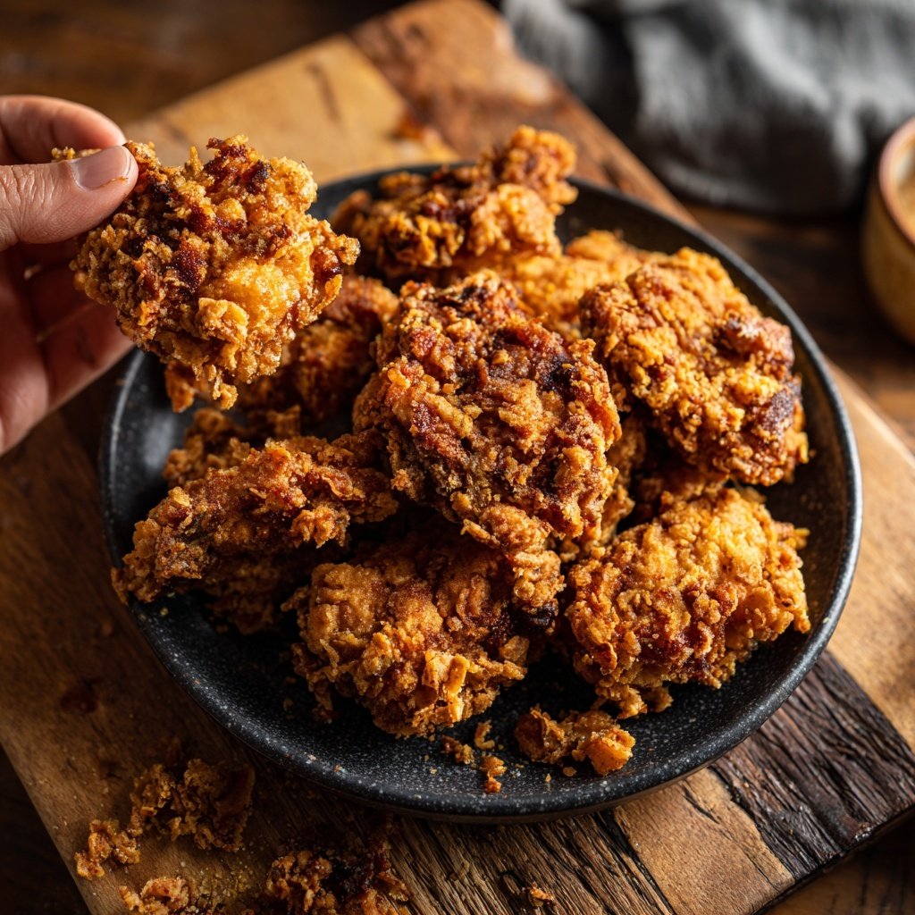 Hähnchen Karaage knusprig frittiert