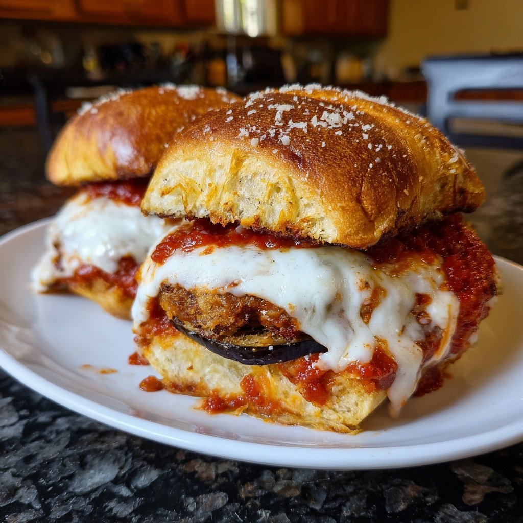 Auberginen Parmesan Sliders