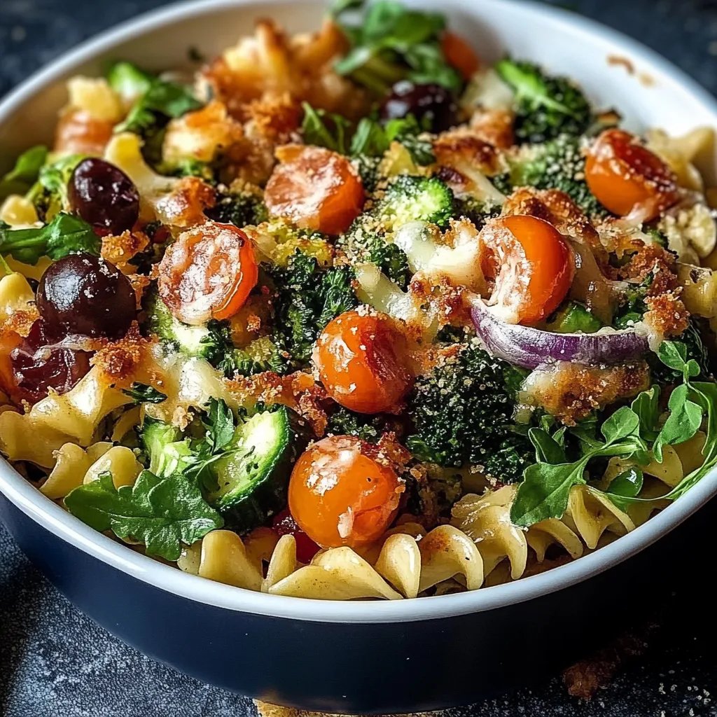 Vegetarischer Nudelauflauf