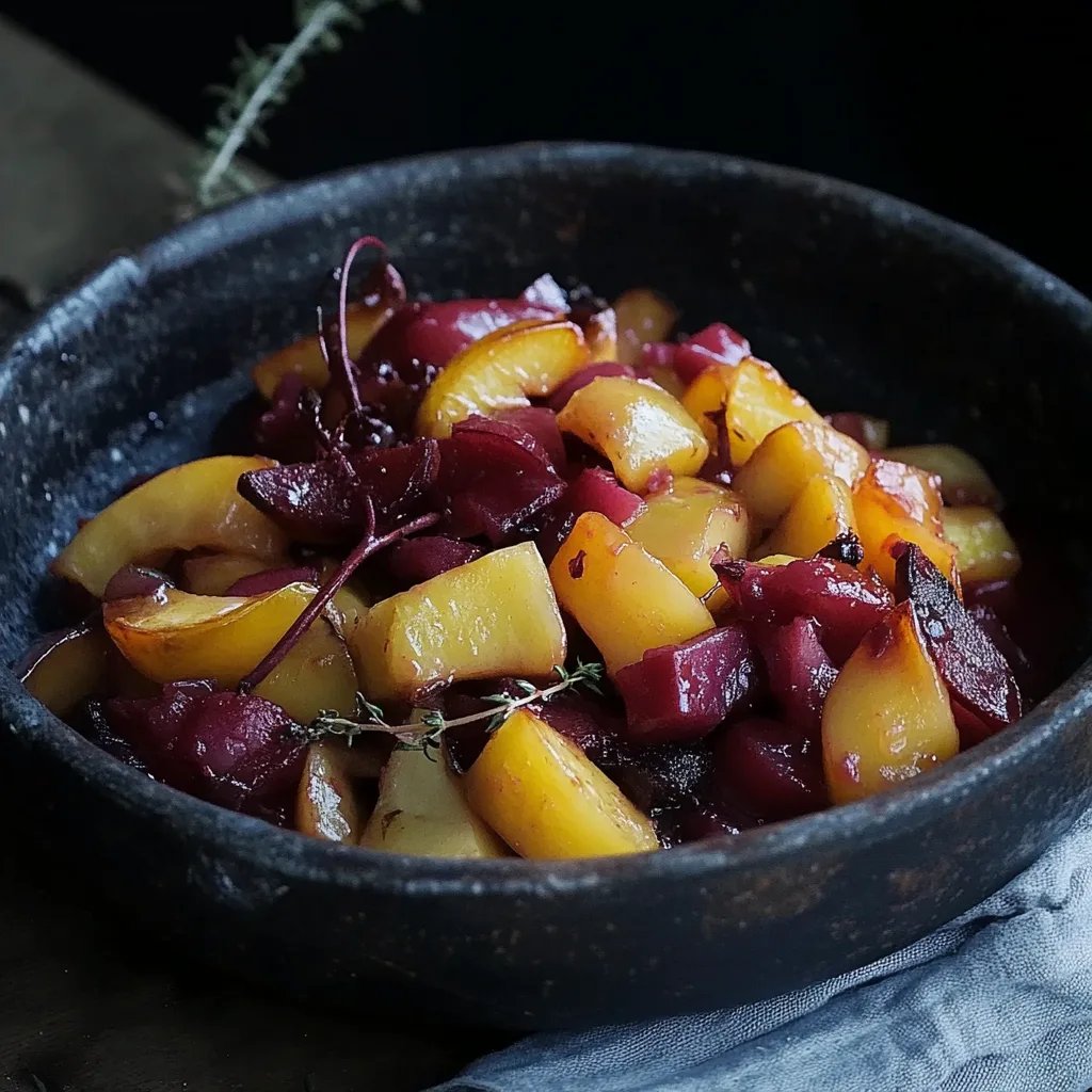 Weihnachtlich marinierter Rotkohl