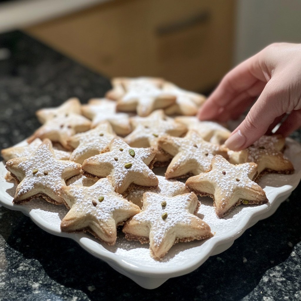 Pistazien Zimtsterne