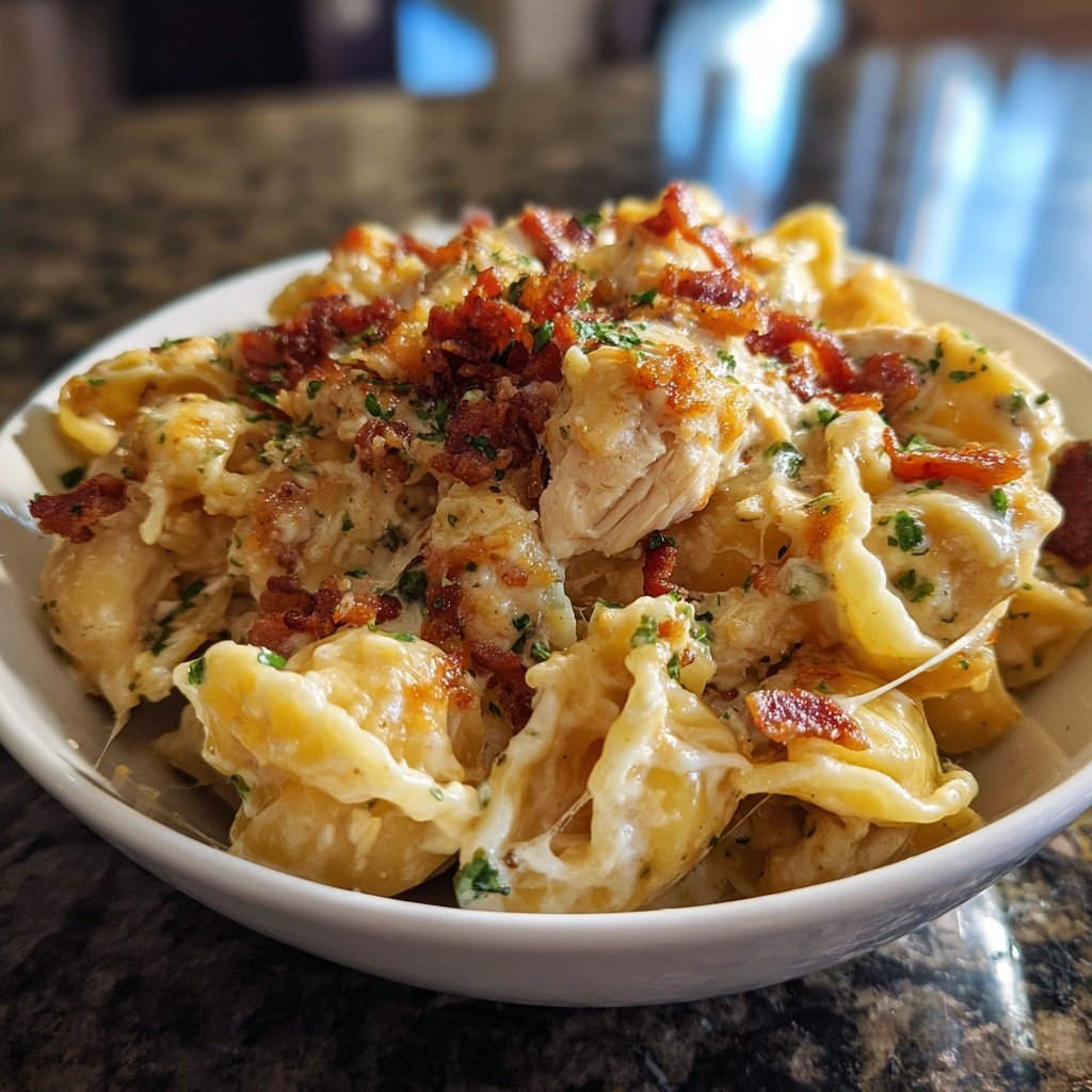 Bacon Ranch Hähnchen Pasta