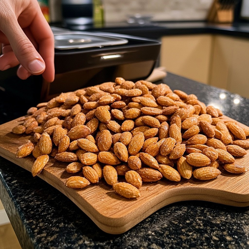 Einfache Gebrannte Mandeln im Weihnachtsmarkt