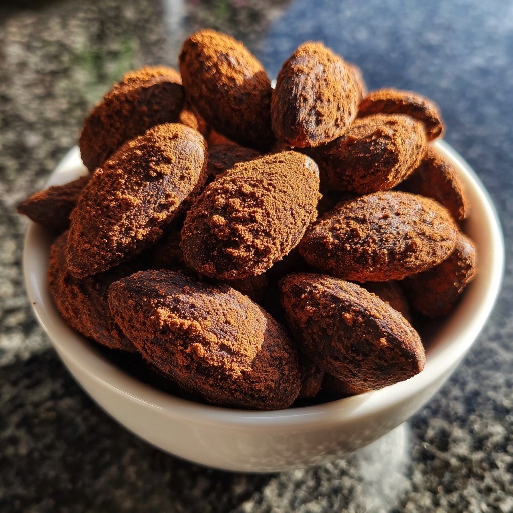 Espresso-Gebrannte Mandeln mit Kakao