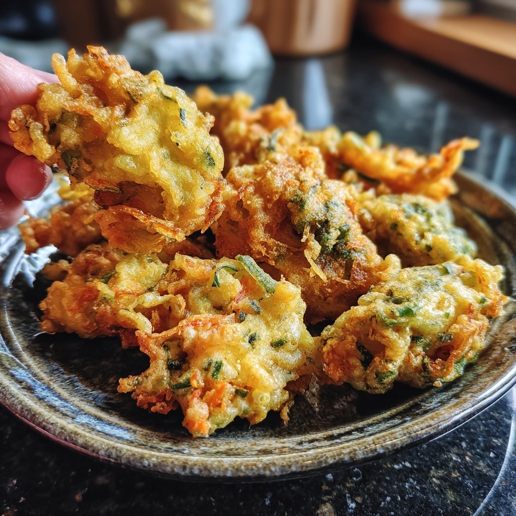 Knusprige Gemüse Tempura Platte