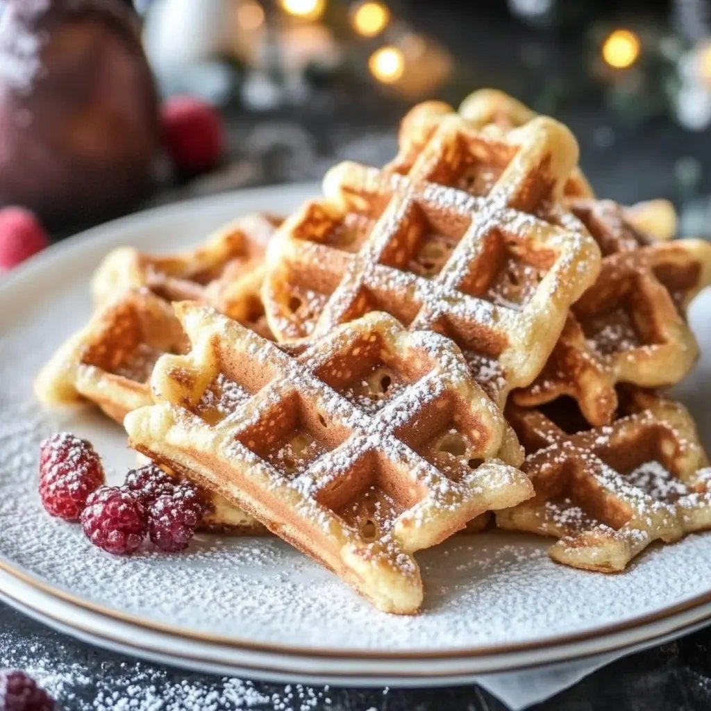 Spekulatius-Waffeln zu Weihnachten