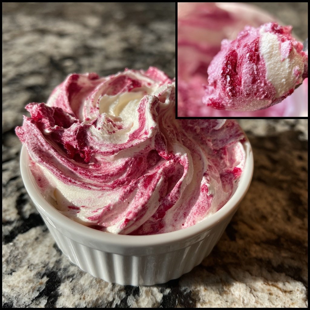 Himbeer-Swirl-Joghurt-Snack