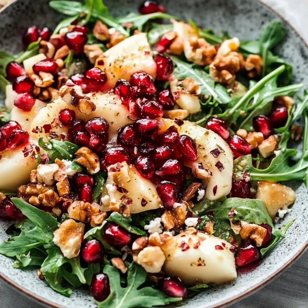 Winterlicher Salat mit Granatapfelkernen