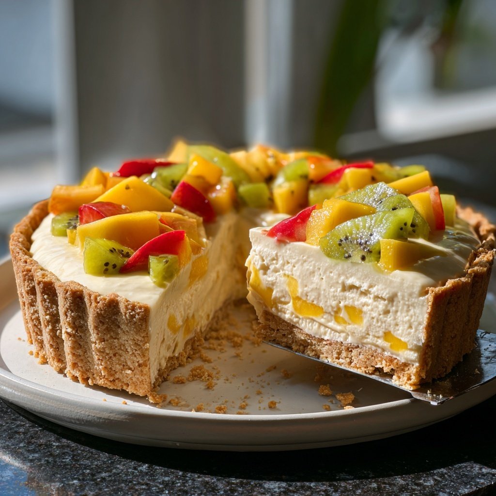 Tropische Vanille-Pudding Tart