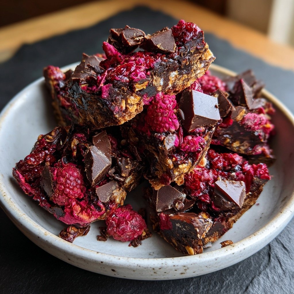 Himbeer-Zartbitter-Schokoladen-Bruch