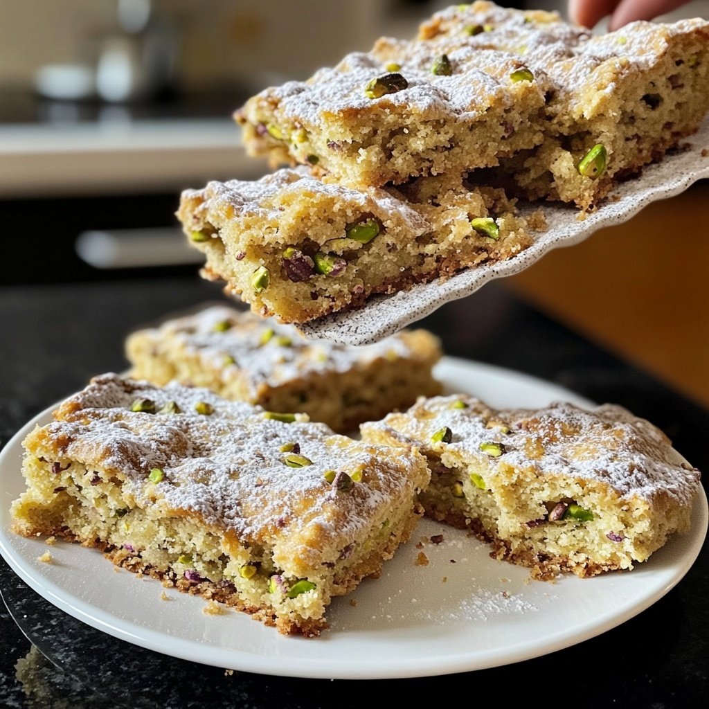 Zarte Pistazien Murbchen Mit Puderzucker